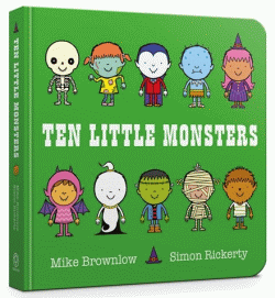 TEN LITTLE MONSTERS BOARD BOOK