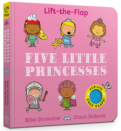 FIVE LITTLE PRINCESSES BOARD BOOK