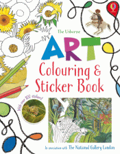 USBORNE ART COLOURING AND STICKER BOOK