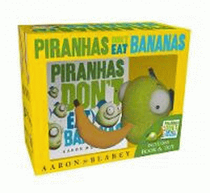 PIRANHAS DON'T EAT BANANAS BOXED SET AND PLUSH TOY