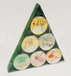CHRISTMAS TREE-SHAPED BOX OF BOOKS