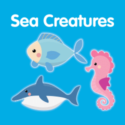 SEA CREATURES BATH BOOK