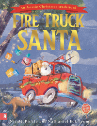FIRE TRUCK SANTA