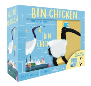 BIN CHICKEN BOOK AND TOY BOXED SET