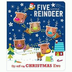 FIVE LITTLE REINDEER BOARD BOOK