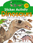 DINOSAURS WITH COLOURING PAGES