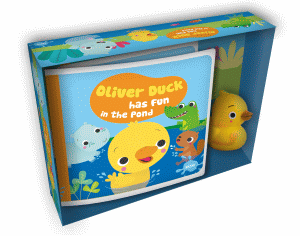 OLIVER DUCK HAS FUN IN THE POND BATH BOOK